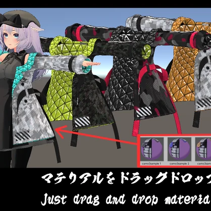 【桔梗（kikyo）専用】服テクスチャ素材/kikyo costume texture