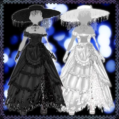 【VRoid】ハロウィン向けゾンビドレス