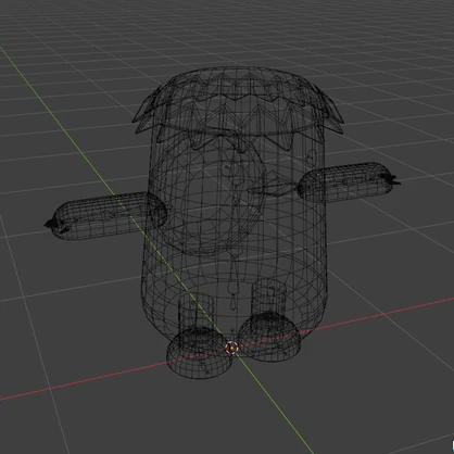 【VRMあり Humanoid対応】暇つぶしに作ったローポリ河童