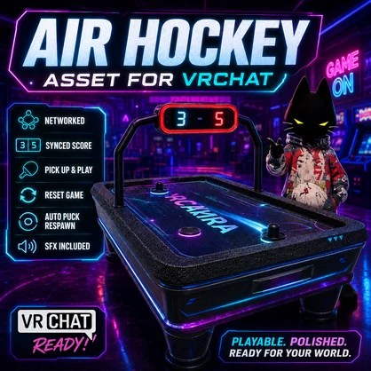VRChat Air Hockey Asset