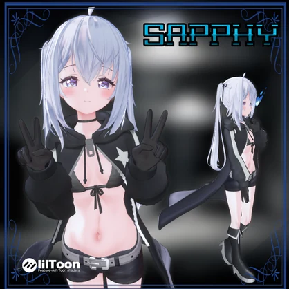 【無料】ブラック★ロックシューターコスプレ衣装(VRChat)