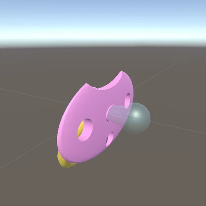 あいうえお順シリーズ 05_おしゃぶり 3Dモデル（FBX付き）