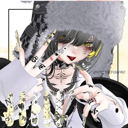 【VRC想定/50アバター対応】【MA対応】 🧸 Bearily Nail 👼