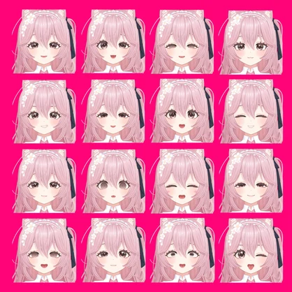 【リナシータ】煽り表情差分16種（無料3種）