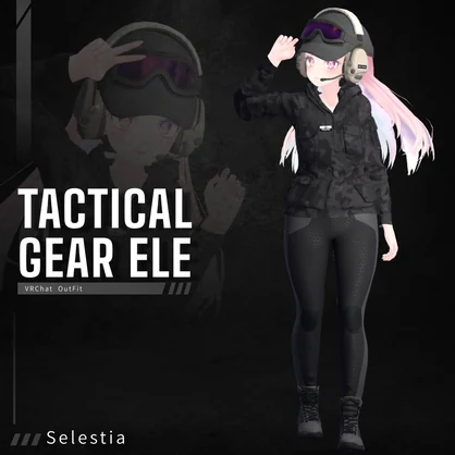 ※半額セール中【VRChat衣装】Tactical Gear ELE【9Avatars + α】【Tactical Wear】