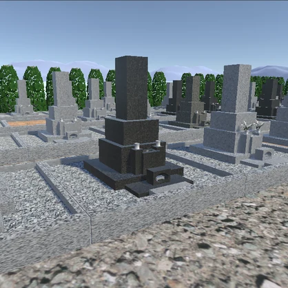 【3Dモデル】墓地 - cemetery
