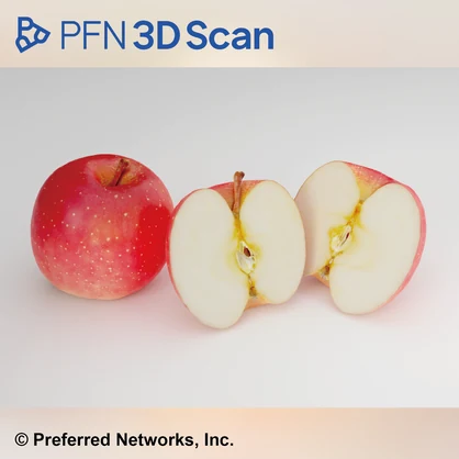 【PFN 3D Scan】赤りんご（3点セット）