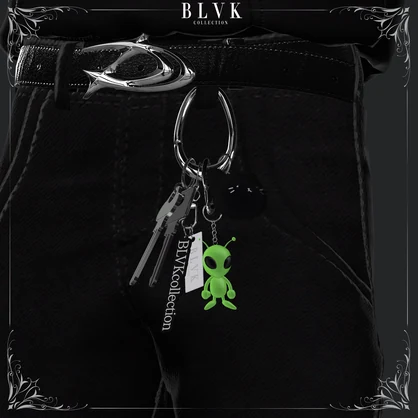 「BLVK Keychain」オリジナル3Dアクセサリー