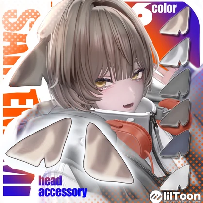 【VRC向けアクセサリー】サメミミ