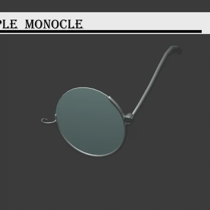 【VRChat用】SIMPLE MONOCLE_yomoyシンプル片眼鏡