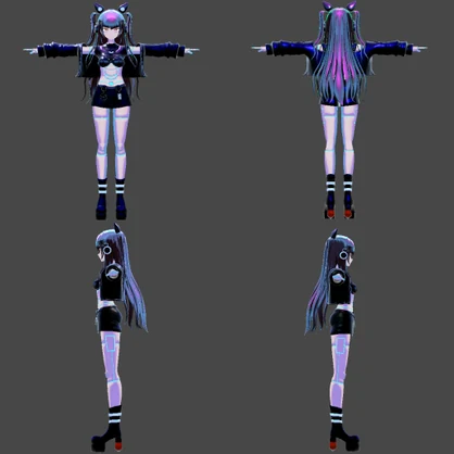 Daw-N　オリジナル３Dキャラクターモデル