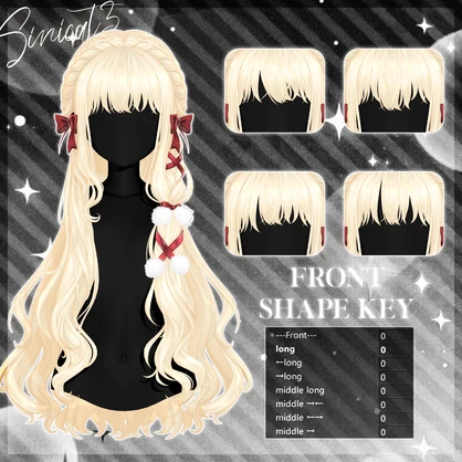 𝐒.𝐂𝟔【18アバター対応 VRC Hair】🤍Noéliat🤍