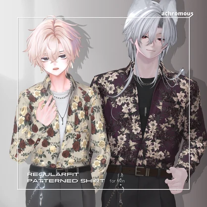 レギュラーフィット柄シャツコーデ【6ｱﾊﾞﾀｰ対応】- 26SS Regular Fit Patterned Shirt -