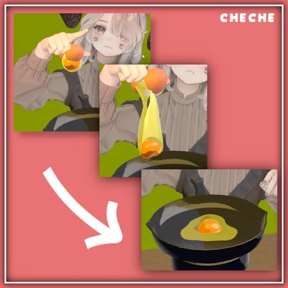 卵のリアルさにこだわった目玉焼きパン「EGGPAN」【MA対応】【VRChat】
