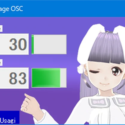 CPU・GPU使用率をOSCでVRChatに送信するアプリ「CPU Usage OSC」