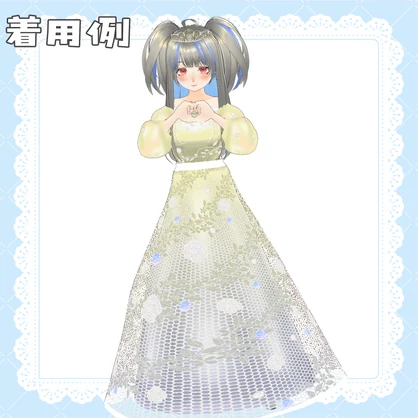 【VRoid】ウェディングドレス/wedding dress