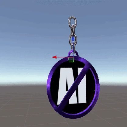 ANTI AI Charm // Attach anywhere!