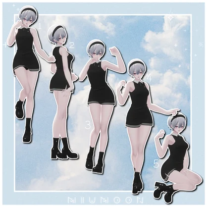 女性用ポーズ10種🍒 【MIUMOON_POSE】
