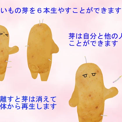 【ネコチヤン衣装】ポテトチヤン【じゃがいも改変＆ギミックセット】VRC