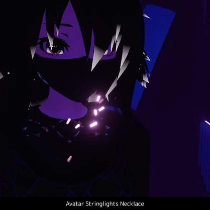 Avatar Stringlights Necklace (VRChat Avatar Asset)