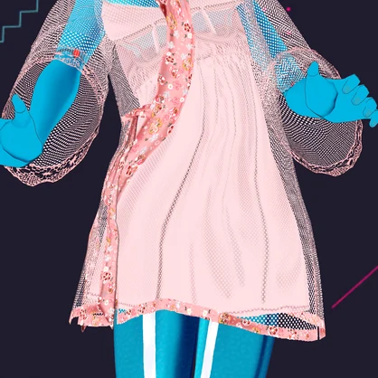 PrettyNPinkMesh&Lace
