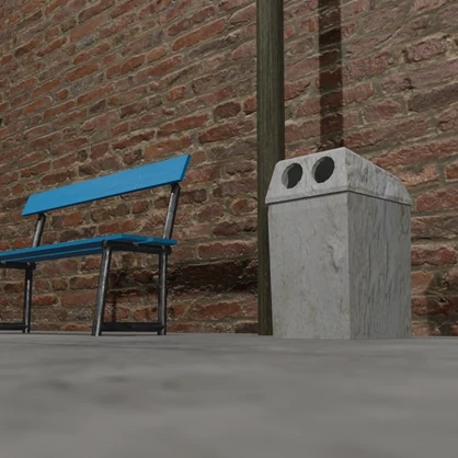 【3Dモデル】自動販売機ゴミ箱（recycling box）