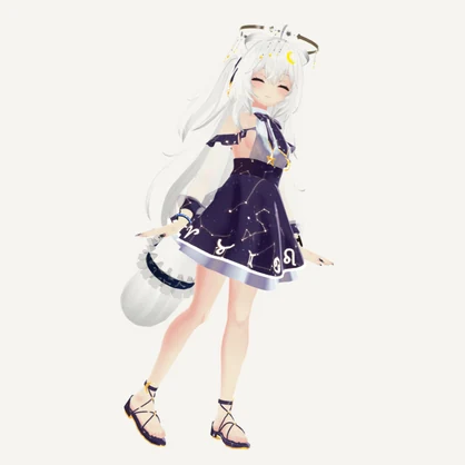 【VRC想定】【星座柄】 狐雪ちゃん用 しっぽ アクセサリー