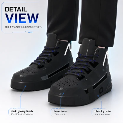 【複数アバター対応】NEON TECK SNEAKERS 【VRC用靴】