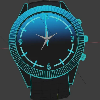 Realtime WatchV4 : The North Pole Double Timezone Watch for VRChat 3.0. avatars