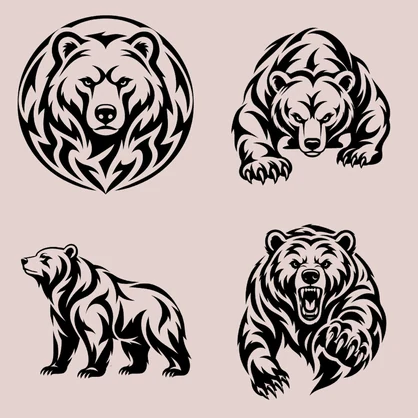 クマのタトゥーセット