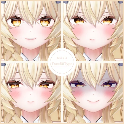 💟10.20更新【 FREE - 無料 】✦✦ Mayo100FACE⁺POSE⁺まばたきアニメーション