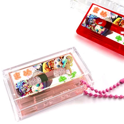 カセットテープ風キーホルダー