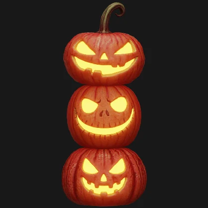 Pumpkin Heads Pack - Halloween Props | WOLVES STUDIO