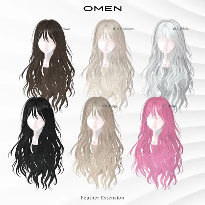 【Hair】Feather Extension / OMEN