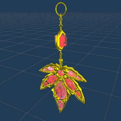 【Free_無料】紅葉のピアス