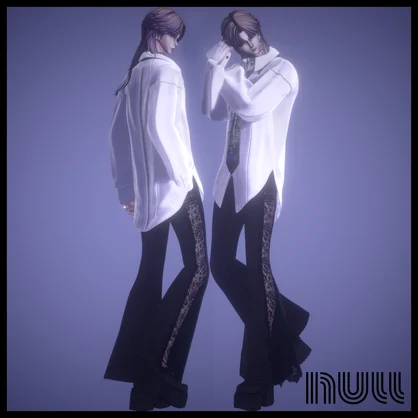 9アバター対応　Lace Line Flared Denim【MA対応】