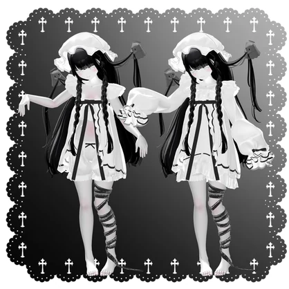 【無料ある】　₊⁺ ꒰১幽霊海月 ໒꒱ ⁺₊　パジャマセット【28アバター対応】
