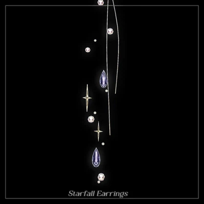 Starfall Earrings【汎用アバター対応アクセサリー】