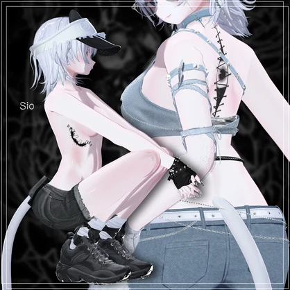 身裏の侵蝕 タトゥー 14アバター対応[VRC想定/デカール]