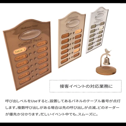 Callbell System 【呼び出しテーブルが分かるベルシステム】