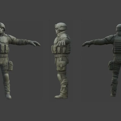【３D】特殊部隊ゴリラ　VRM＋FBX同封