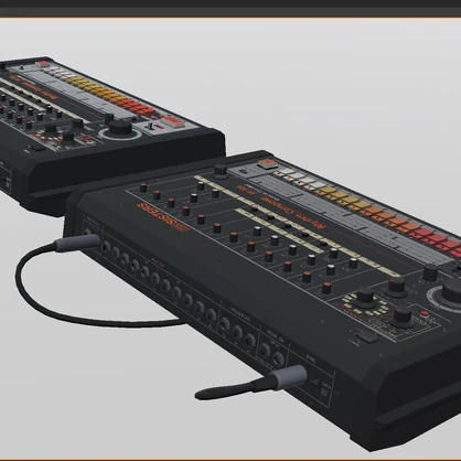 【3Dモデル】リズムマシン SR-808