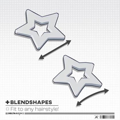 Star Hair Clips