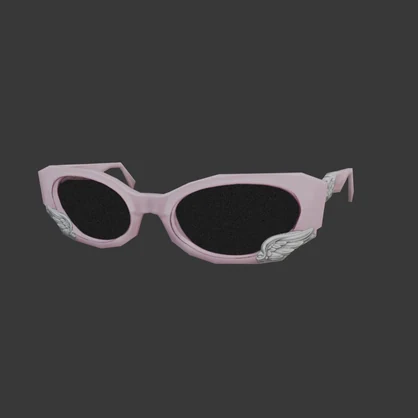 【3D装飾品】エンジェルグラス(ローポリ)