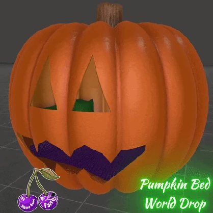 Autumn Snoozer" Pumpkin Bed Vrchat Asset