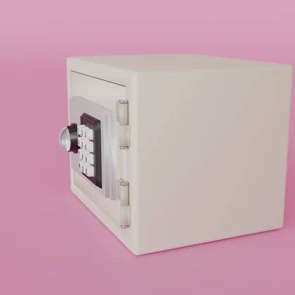 【Blender】小型テンキー式金庫 Compact ten-key safe【VRChat】