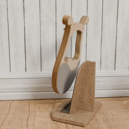 リラハープ（ライアー）　VRC対応室内装飾品～楽器シリーズ