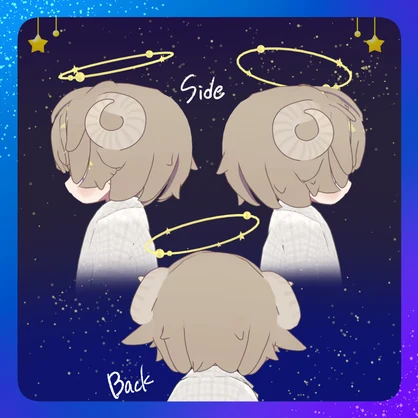 星降るひつじヘアー【6アバター対応】