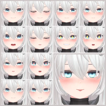 💗【FREE/無料】Sii32Type❥動くまばたきFaceAnimations ⌖ ݁˚