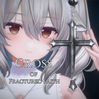 【期間限定無料7/8まで】Cross of Fractured Faith イヤリング Physbone設定済